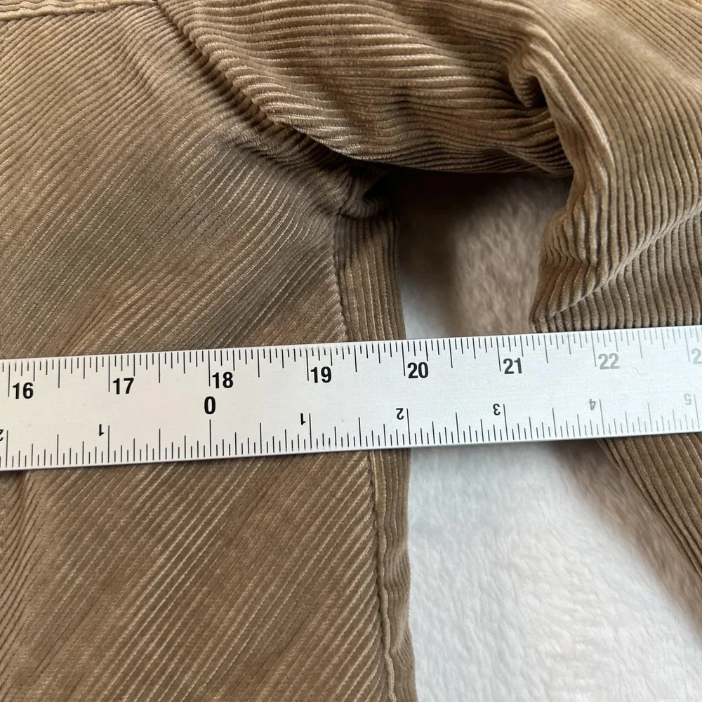 Vintage Towncraft Coat Mens Medium Small Brown Corduroy Quilted Lined‎ Zip Warm